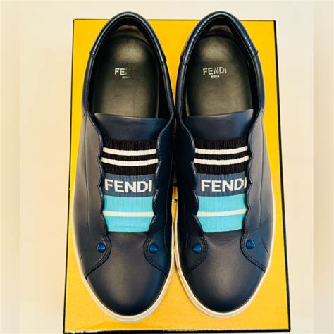 fendi rockoko sneakers slip on|Fendi Rockoko Leather Slip.